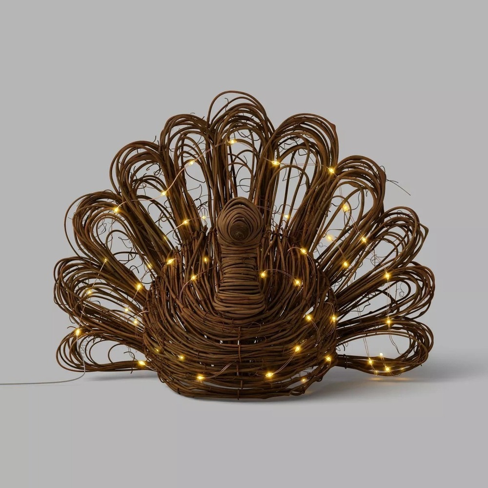 Large Woven Lit Fall Turkey -Threshold, Target Thanksgiving Decor